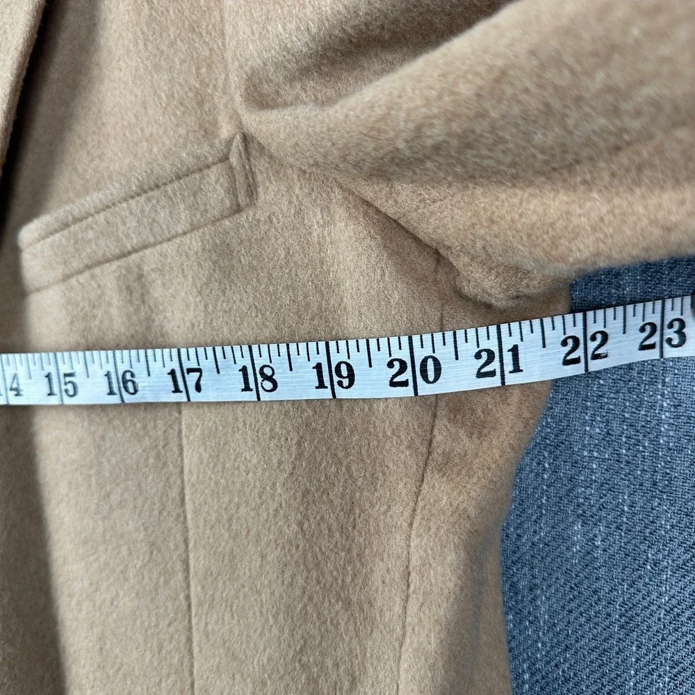 Di Benedetto 70% Camel Hair Blazer Men's 40R Brown Tan Jacket Wool Blend USA